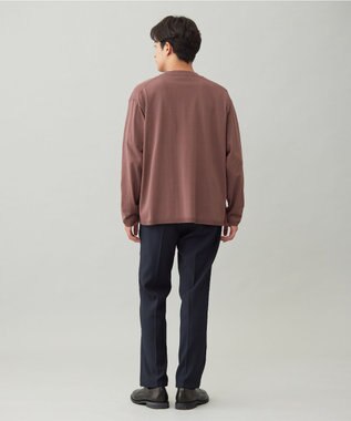 UNFILO MENS アラエルエアリーシアーカーデ アッシュピンク