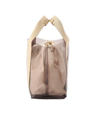 Green Parks 巾着付きＰＶＣトートバッグ Beige