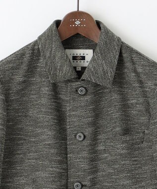 JOSEPH ABBOUD 【イタリア素材/軽量/ストレッチ】バックプリントジャージー ジャケット カーキ系