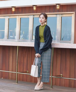 Tiaclasse 【洗える】ランダムリブニットプルオーバー マスタード