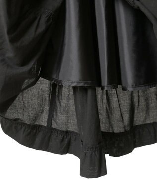 earth music&ecology ピンタックティアードミディスカート Black