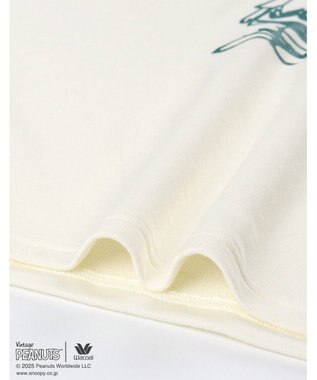 WACOAL ワコール_リラックス＆スリープ パジャマ 長袖 長ズボン 綿100%(本体) ガーゼ裏毛素材 PEANUTS レディース FDX555 /ワコール アイボリー