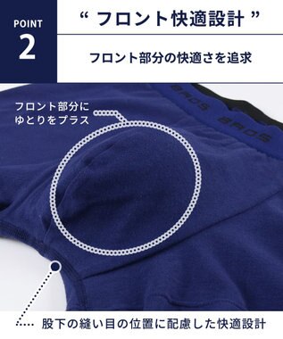 WACOAL MEN ボクサーパンツ【3枚セット】オーガニック綿混(本体) フロント快適設計 肌あたり軽減設計 前閉じ 下着 GT3333 /ブロス バイ ワコールメン ブラック