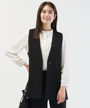 J.PRESS LADIES 【セットアップ対応】セラテリーダブルクロス ジレ