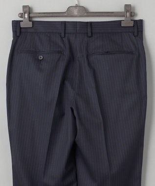 GOTAIRIKU 横に伸びる【TasmaniaWool/タマニアウール】ストレッチ スーツ（ネイビーストライプ） ネイビー系1