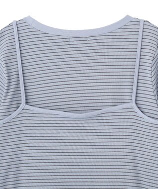 CRAFT STANDARD BOUTIQUE 2点セット/ボーダーキャミ+Tシャツ Light Blue