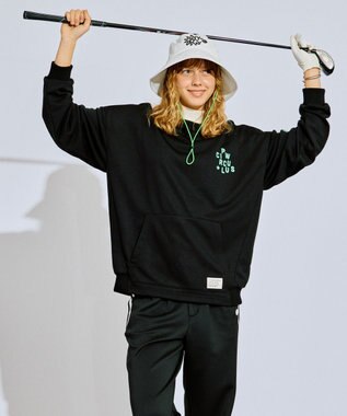 PW CIRCULUS 【MEN】アニマルグラフィックスウェット ゴルフ ブラック系