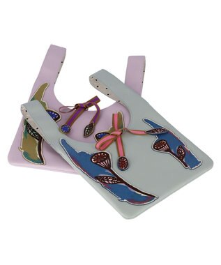 tsumori chisato CARRY 花ししゅう ハンドバッグ ミニバッグ お財布バッグ グリーン