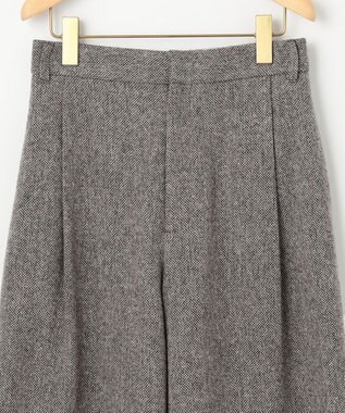 組曲 S ネコアシツィード ワイドパンツ グレー系