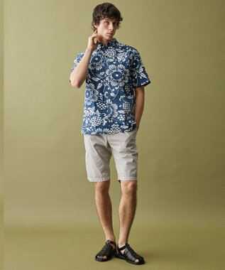 JOSEPH ABBOUD 【老舗アロハシャツブランドとコラボ・限定色あり】カハラアロハ シャツ ダルブルー系7