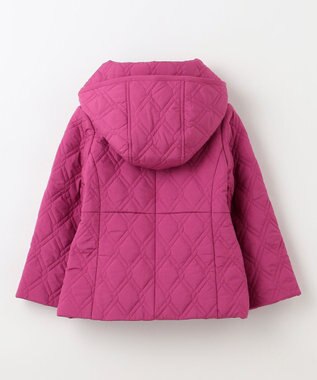 組曲 KIDS 【110-140㎝】中綿キルト コート ラズベリー系