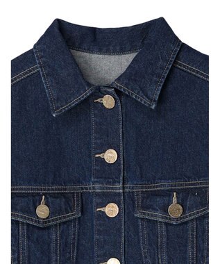 earth music&ecology マントスリーブＧジャン Indigo