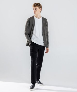 JOSEPH HOMME 【新色追加】メランジリップル　クルーネックカットソー ホワイト系