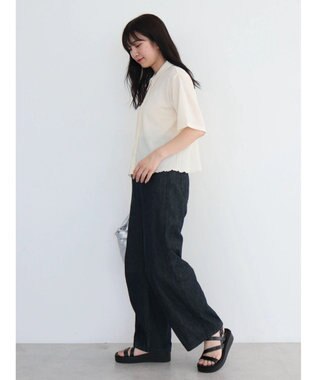 Green Parks BEST PRICE 表面カット衿付シャツ Ecru