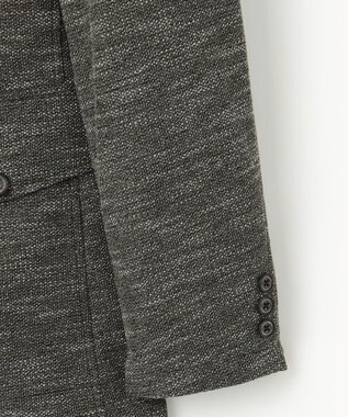 JOSEPH ABBOUD 【イタリア素材/軽量/ストレッチ】バックプリントジャージー ジャケット カーキ系