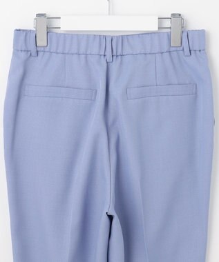 自由区 【接触冷感・速乾・UVケア・撥水・防シワ・XSサイズあり】リネンライクツィルテーパード パンツ ダルブルー系