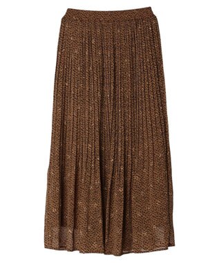 Green Parks シフォンＪＱアソートプリーツスカート Leopard