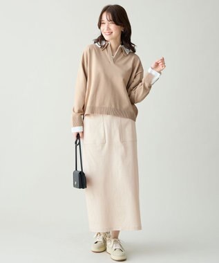 ANY ベイカーチノスカート エクリュ