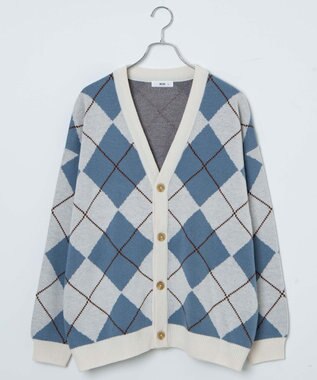 WEGO オーバーフィットパターンカーディガン 柄1