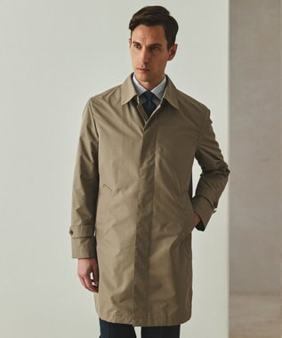 GOTAIRIKU ダウンライナー装着可【半裏仕様】メランジシャンブレー ステンカラースプリングコート