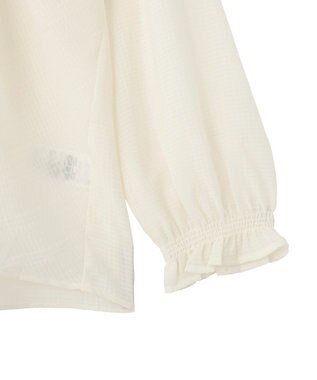 earth music&ecology フロントツイストブラウス Ivory