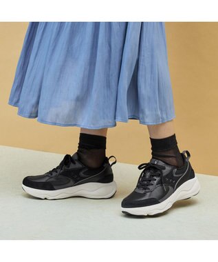 ASICS WALKING ゲルラシーロ レディース 2E相当 ブラック×ブラック