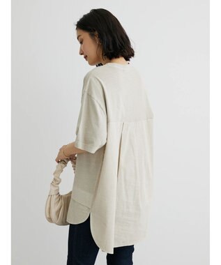 Green Parks ピグメントドッキングチュニック Light Beige