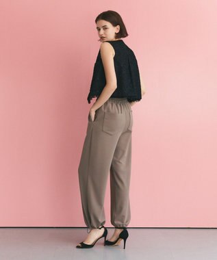 GRACE CONTINENTAL ジャージジョガーパンツ カーキ