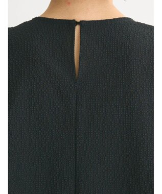 Green Parks 異素材レイヤードノースリーブブラウス Black