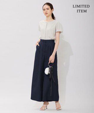 ICB 【WEB限定】 Slub タックパンツ ネイビー系