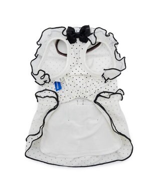 PET PARADISE ディズニー ミニーマウス クール ワンピース 《ドット柄》 小型犬 ホワイト