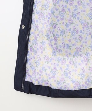 ANY KIDS 【洗濯機OK】中綿リボンコート ネイビー