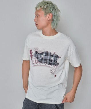 WEGO 【ユニセックス着用ITEM】パターンアップリケグラフィックT（SS） ホワイト