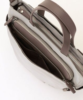 Y'SACCS ポリエステルツイル 2WAYトートバッグ グレージュ