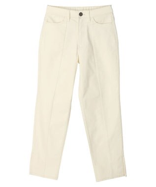 Green Parks ＧＵＭストレッチカラースリムストレートパンツ Off White