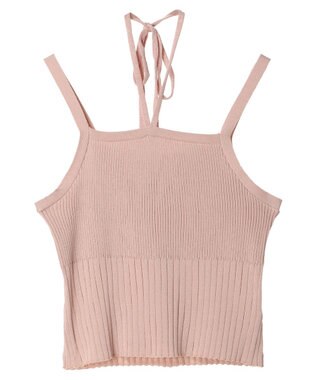 Green Parks ・swing by SET2点ニットボレロ&ニットキャミ Pink