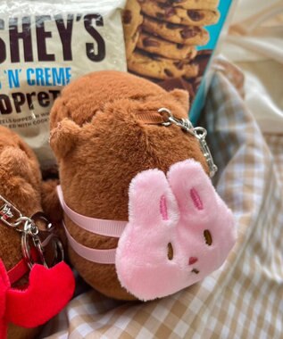 WEGO リュックカピバラぬいぐるみキーホルダー 柄2