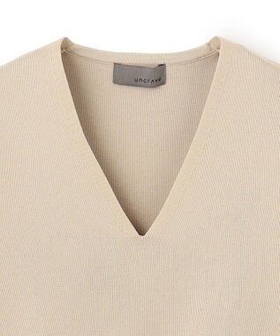 uncrave 【UVカット】サスティナブルUV ボリュームスリーブニット ベージュ