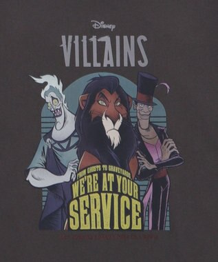 WEGO 【ユニセックス着用ITEM/SMLサイズ展開】VILLAINSグラフィックT（S） 柄2