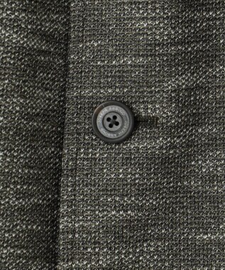 JOSEPH ABBOUD 【イタリア素材/軽量/ストレッチ】バックプリントジャージー ジャケット カーキ系