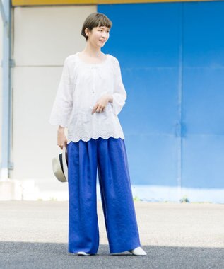 ONWARD Reuse Park 【ICB】パンツ春夏 ブルー