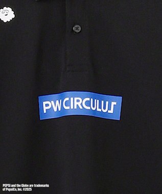 PW CIRCULUS 〈Pepsiコラボ〉【UNISEX】Pepsi GOLF Graphic ポロ ブラック系