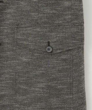 JOSEPH ABBOUD 【イタリア素材/軽量/ストレッチ】バックプリントジャージー ジャケット カーキ系