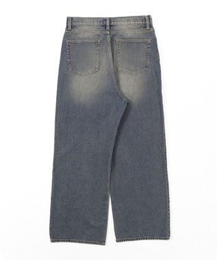 WEGO 【ユニセックス着用ITEM/SMLサイズ展開/ウエスト調整可】バギーデニムパンツ デニム中濃色