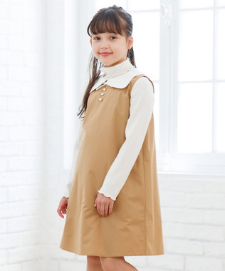 【150-160㎝】カーブカラー ワンピース