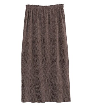 earth music&ecology シャイニーベロアスカート Brown