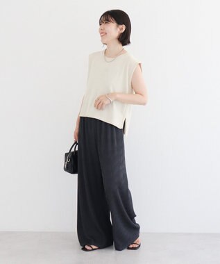 Green Parks 楽ちん涼やかドライタッチイージ－パンツ Charcoal Gray