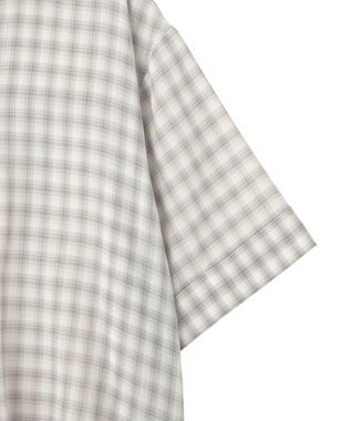 AMERICAN HOLIC 【イージーケア】スキッパーチェックシャツ Beige