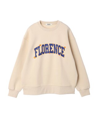 Green Parks ・Ｄｏｕｂｌｅ　Ｆｌａｇｓ　ロゴｐｔ＆刺繍スウェット Ivory