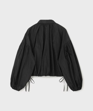 GRACE CONTINENTAL タフタギャザーシャツ ブラック